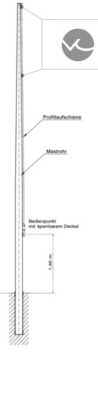 Mastmodell TM-Stahl - TM-Aluminium